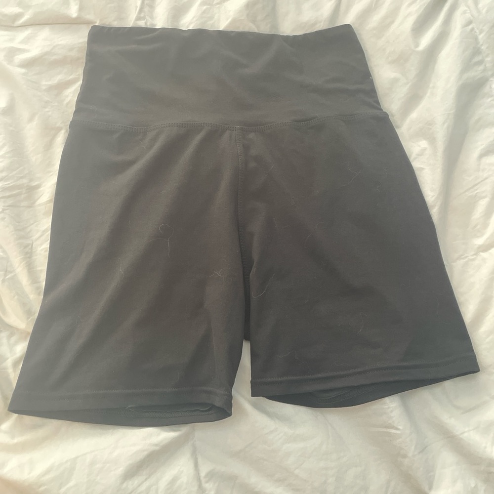 Black Women's High-Waisted Shorts